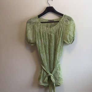 Apt 9 green airy top